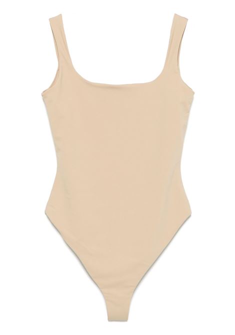 Beige square-neck bodysuit Entire studios - women